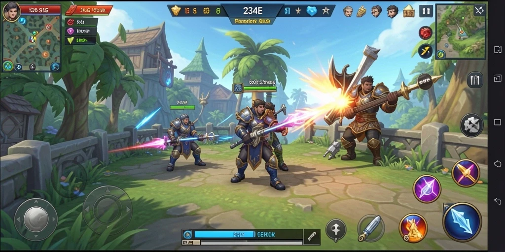 Gameplay mendebarkan dalam 234E dengan strategi yang kompleks.