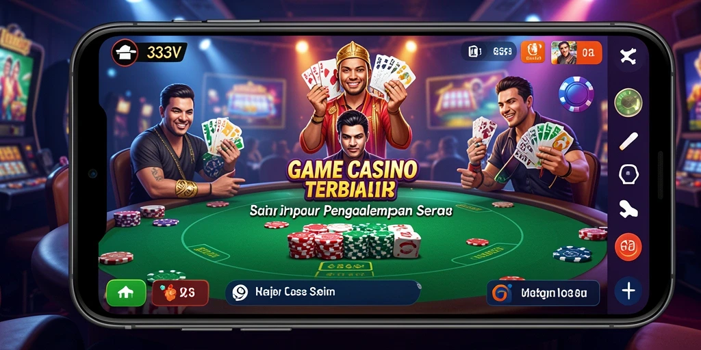 Tampilan menarik dari permainan Live Casino di 333V.