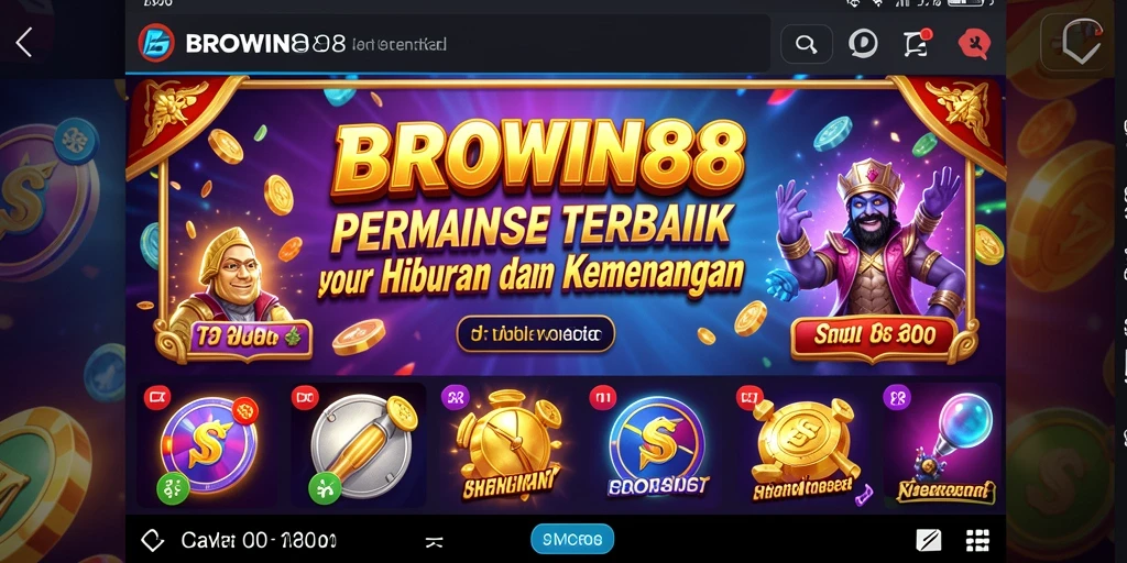 Screenshot gameplay BROWIN88 yang menampilkan keseruan bermain slot.