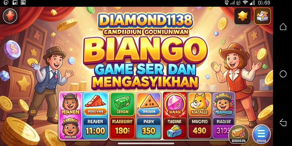 Tampilan gameplay seru dalam DIAMOND138 Bingo.