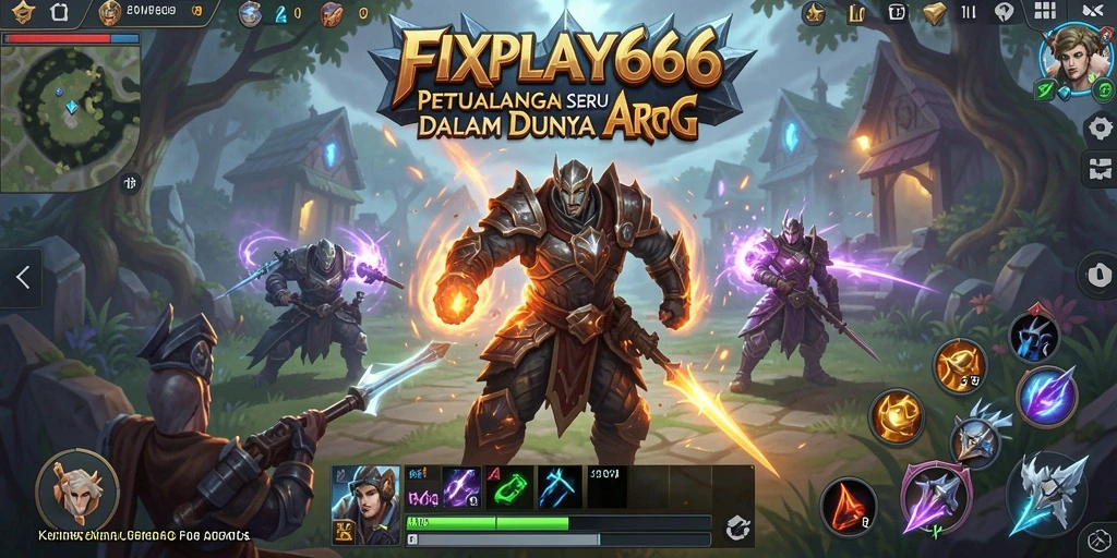 Menampilkan aksi seru dalam gameplay ARPG FIXPLAY666.