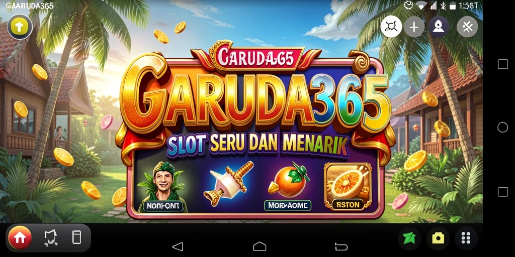 Tampilan gameplay menarik dari aplikasi slot GARUDA365.