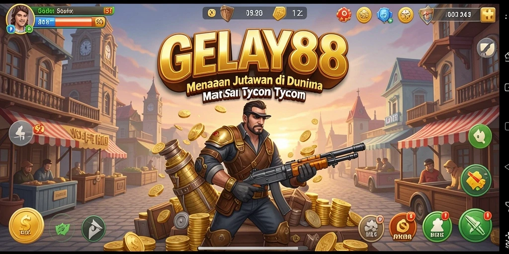 Screenshot GELAY88 menampilkan gameplay menarik dan pengelolaan bisnis.