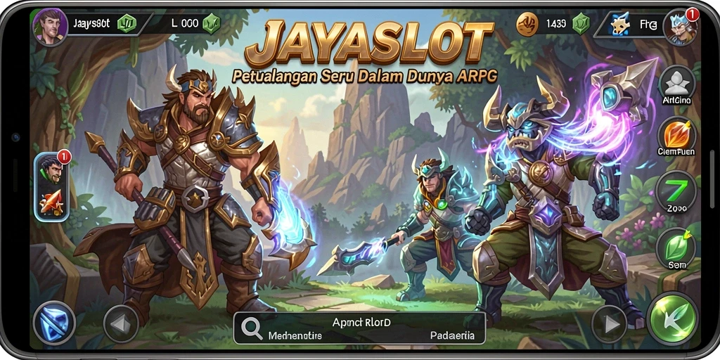 Tampilan seru gameplay ARPG dalam JAYASLOT.