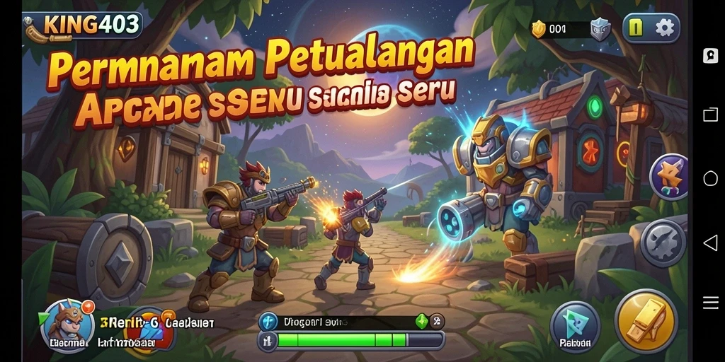 Tangkapan layar utama KING403 menampilkan aksi gameplay Arcade yang mendebarkan.