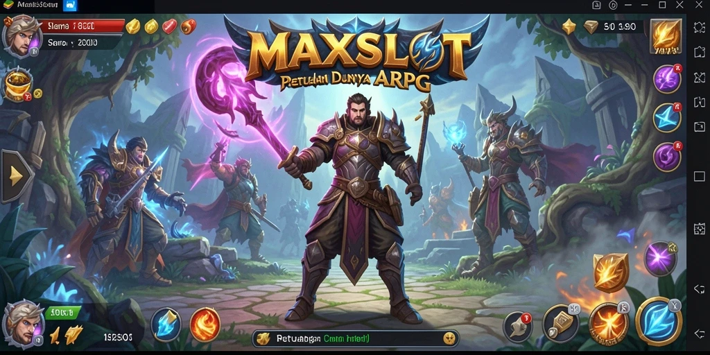 Tangkapan layar gameplay <strong>MAXSLOT</strong> menunjukkan aksi pertarungan yang dinamis.
