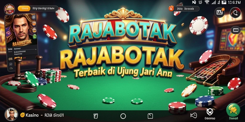 Tampilan utama gameplay RAJABOTAK dengan berbagai pilihan permainan kasino.