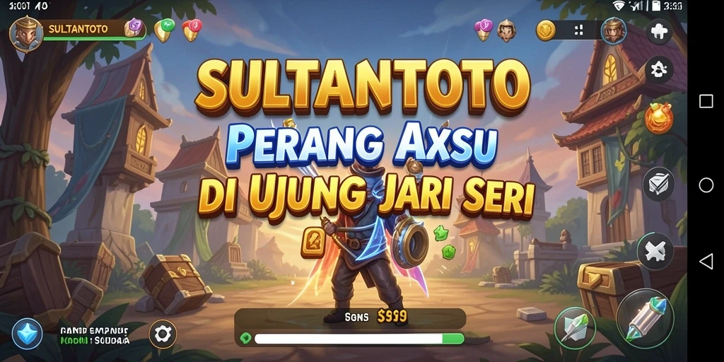 Screenshot gameplay SULTANTOTO menampilkan karakter bertarung dalam aksi yang intens.